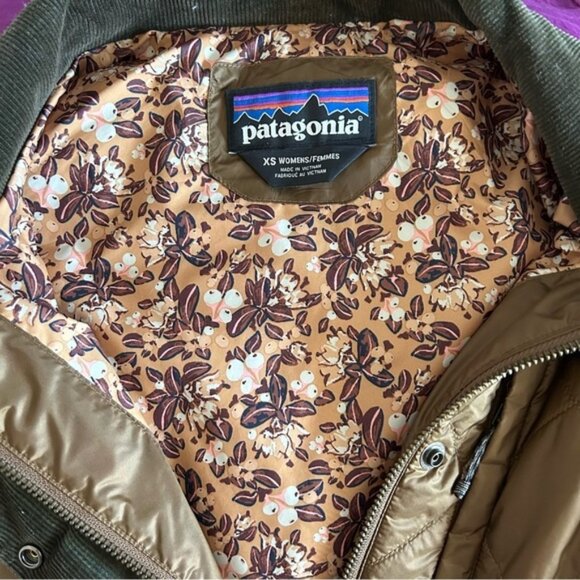 Patagonia Back‎ Pasture Jacket Brown Floral Lining Size XS - Picture 4 of 9